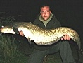 Mark Granthum, 14th Aug<br />Monk Lakes, 24lb catfish